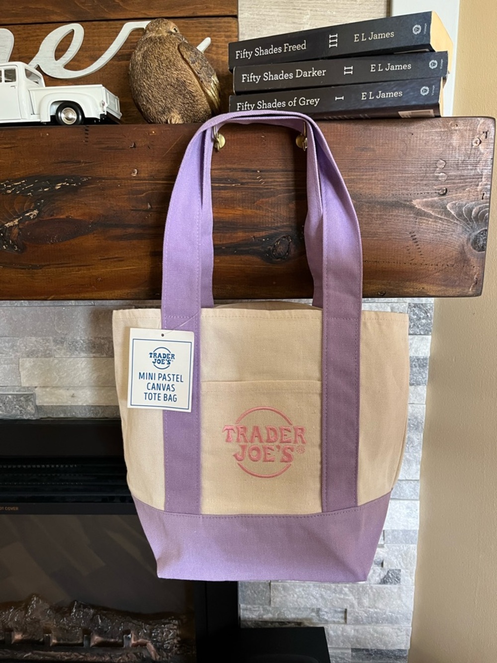 Trader Joe’s Limited Edition Lovely Lavender Mini Canvas Tote Bag